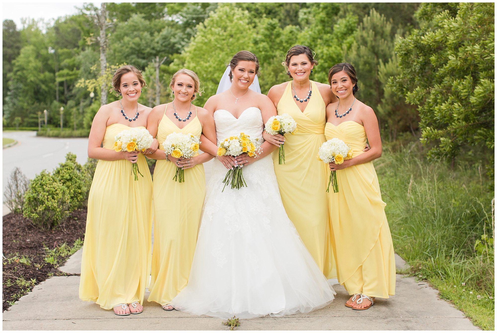 yellow bridesmaids dresses