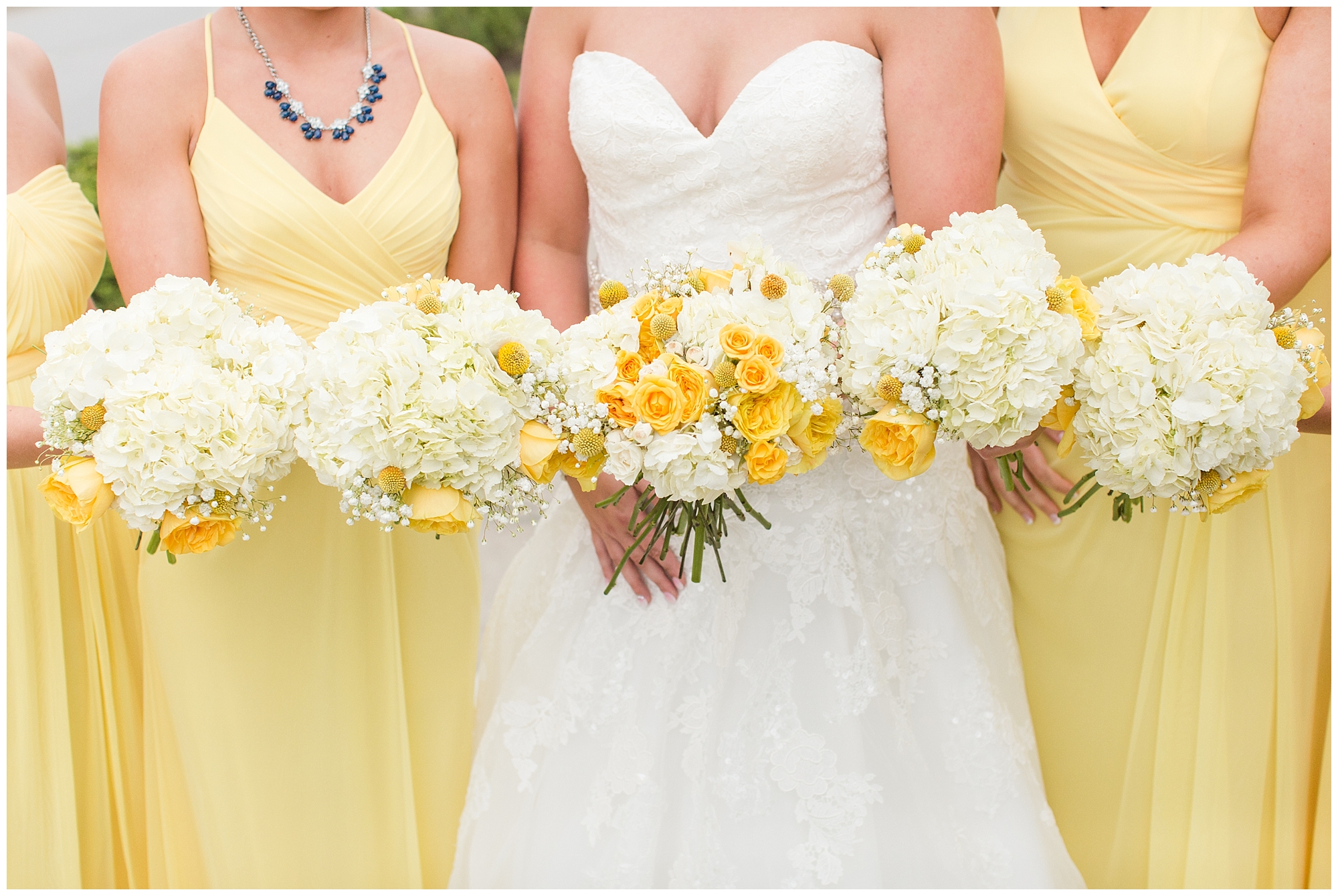 bright and sunny bridal bouquets