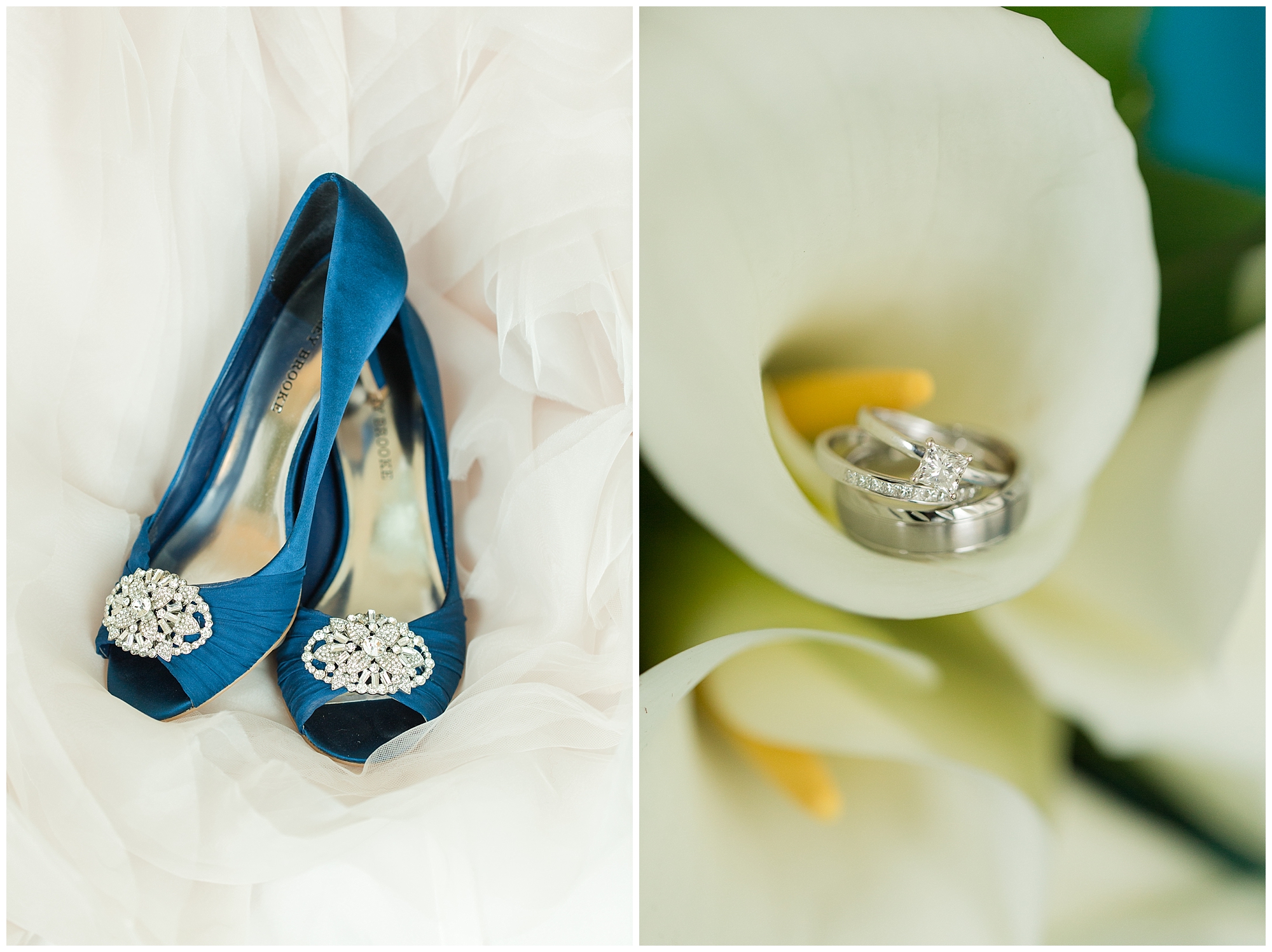 blue shoes wedding details