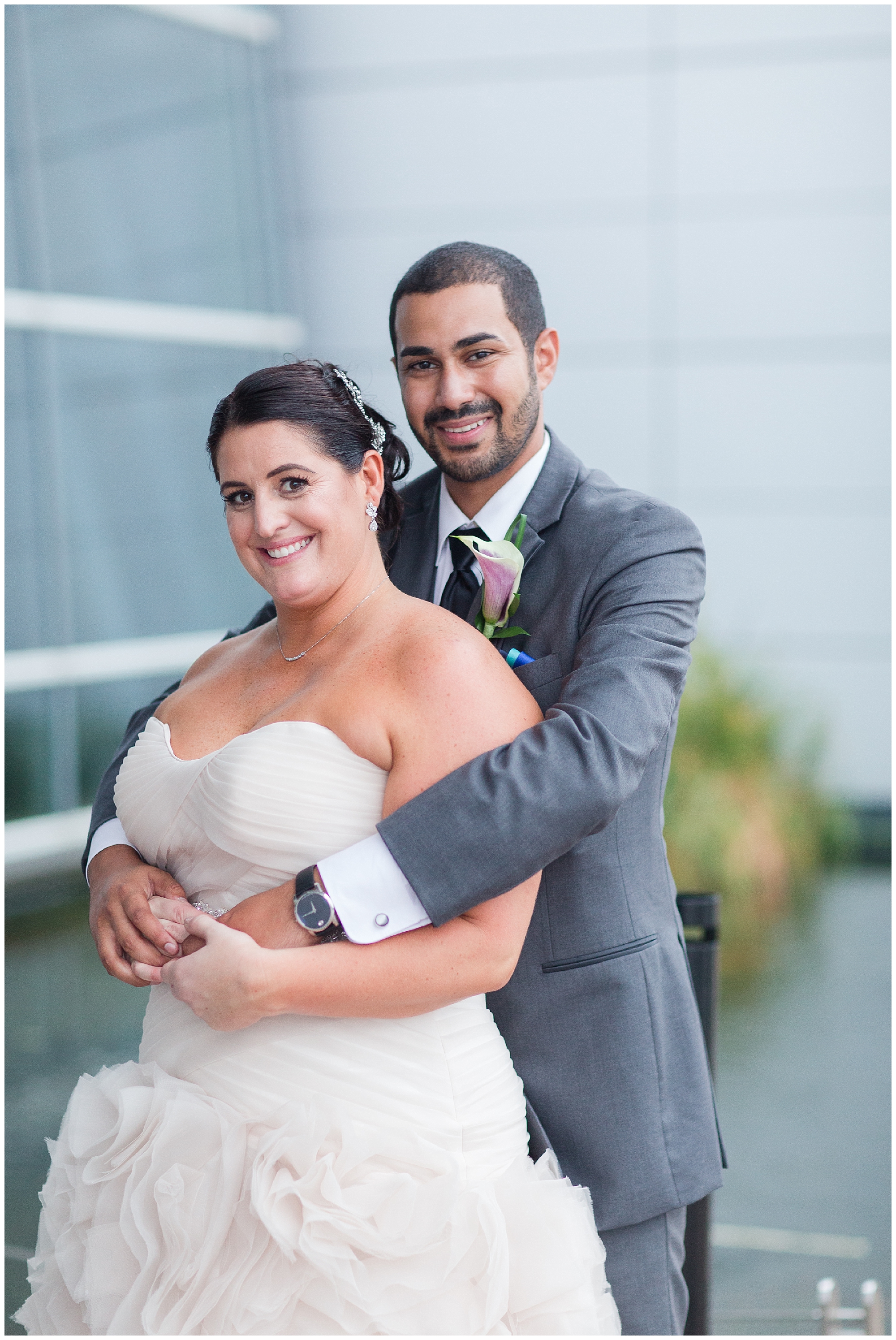 Bride and Groom at Virginia Beach Convention Center
