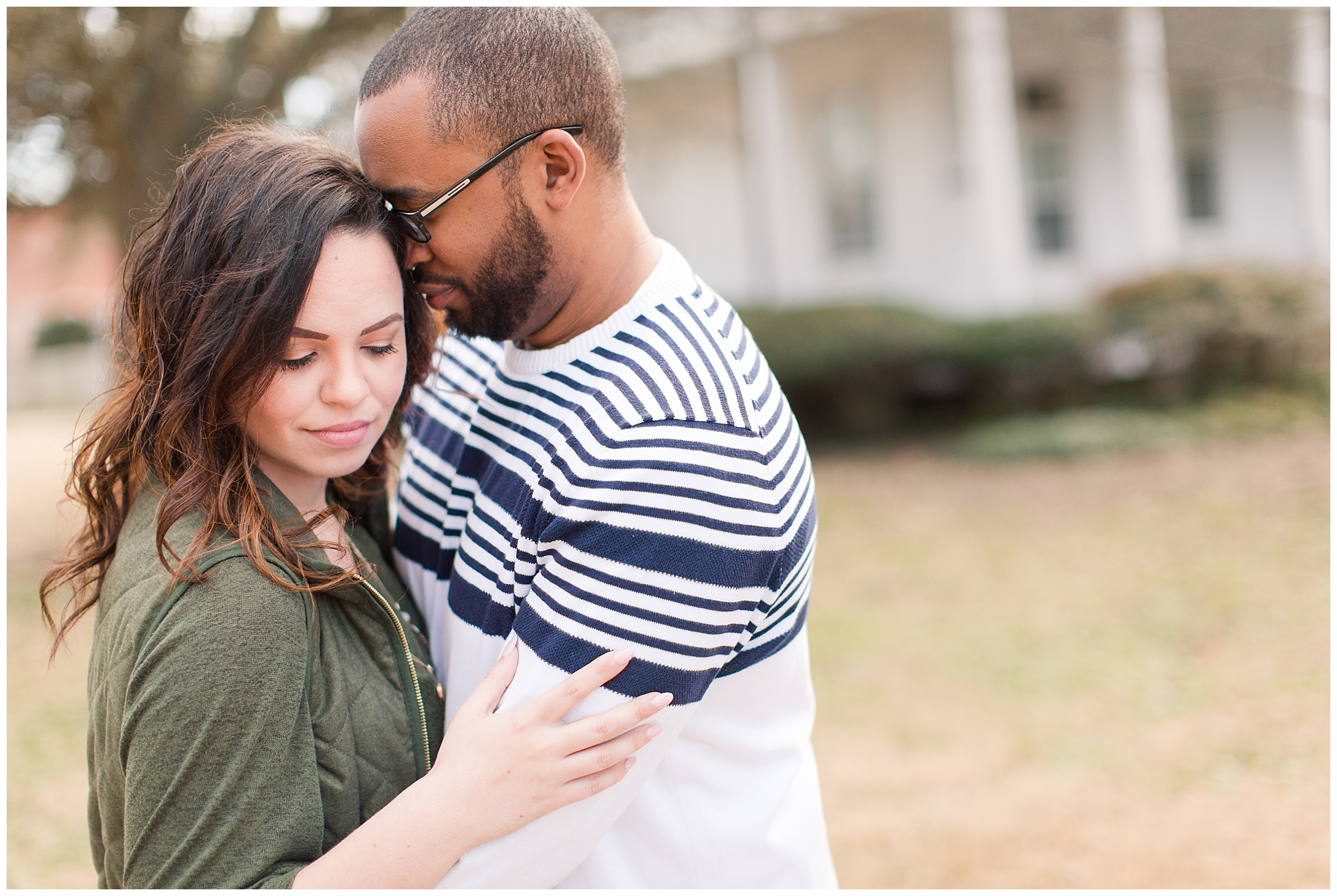 January engagement session at fort Monroe
