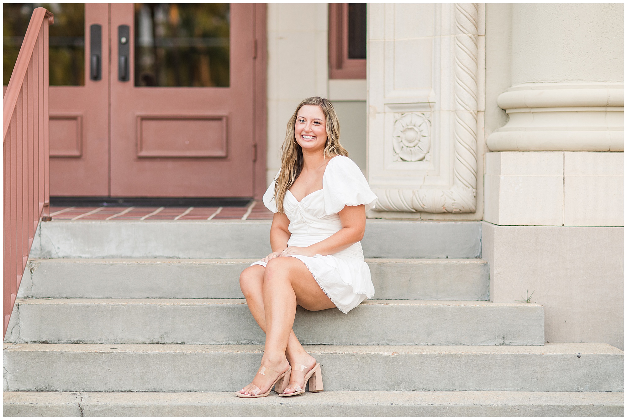 Bailey, Valdosta State University, white graduation dress, Kelley Stinson University