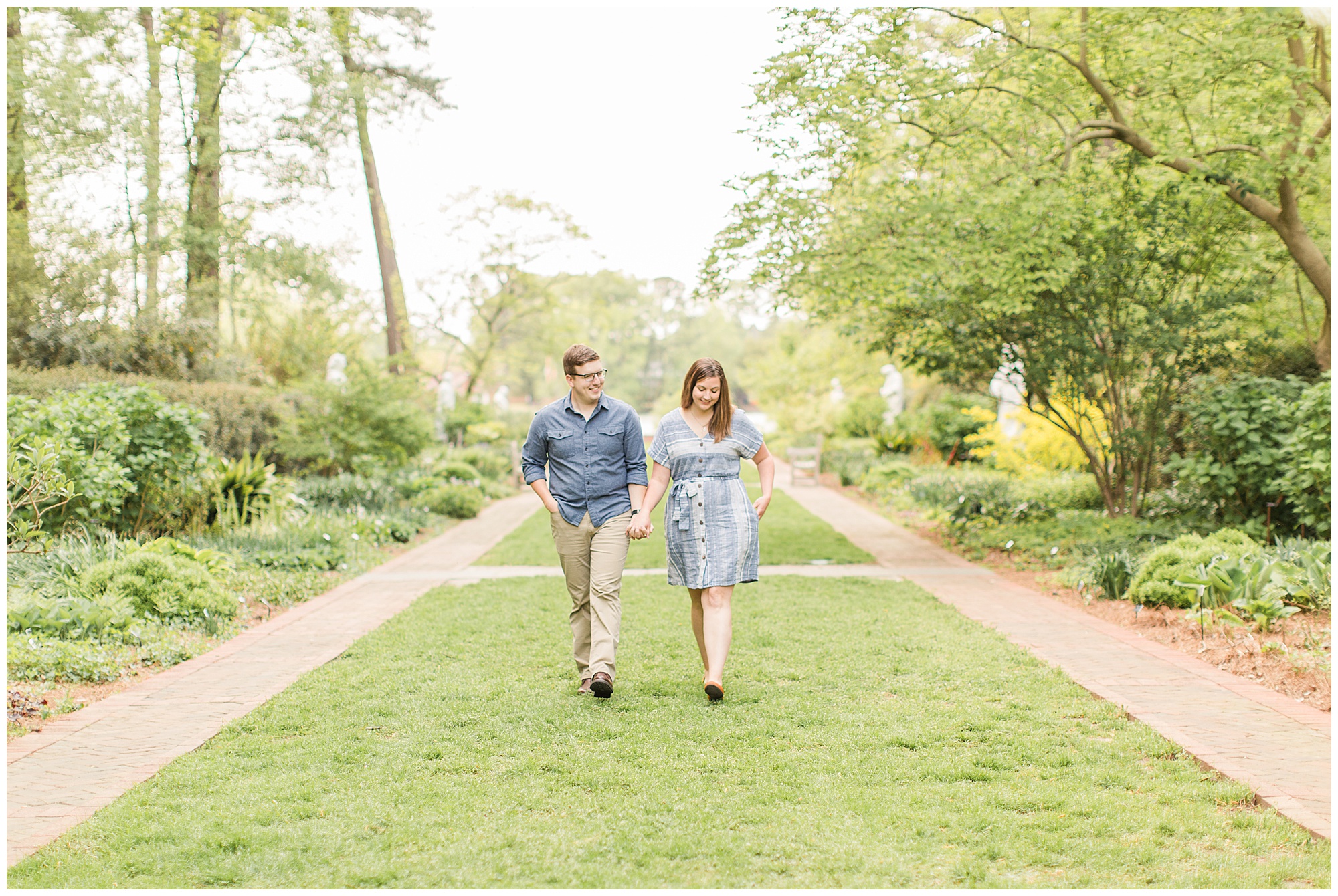 Emma & Luke, engagement session, Norfolk Botanical Garden, Kelley Stinson Photography