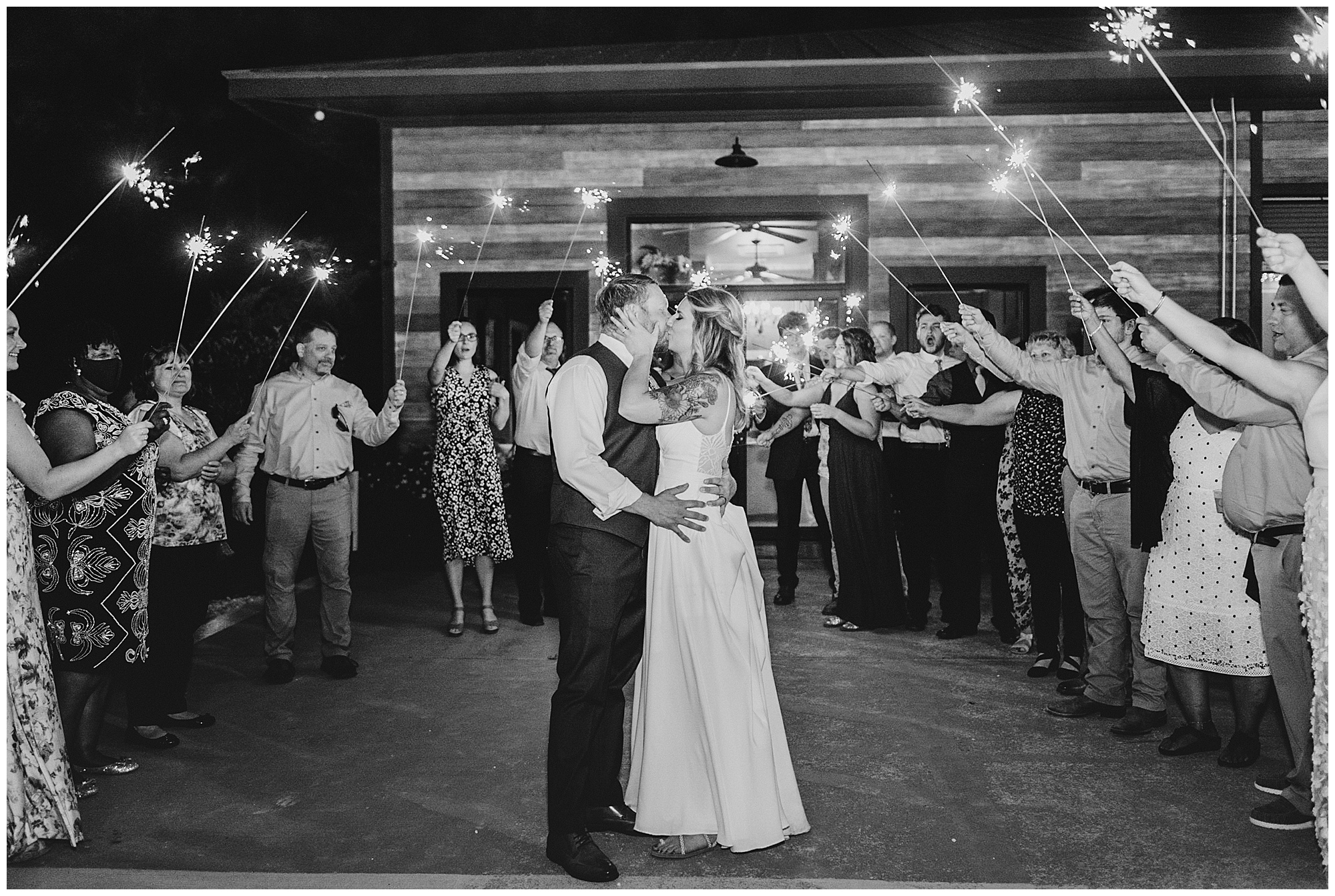 Molly & Steven, Kelley Stinson Photography, Savannah, Georgia, sparkler wedding exit