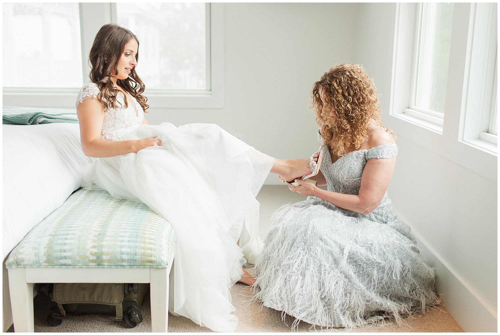 Danielle & Chris, East Beach wedding, Hampton Roads weddings, Kelley Stinson Photography, bride getting ready, mother of the bride