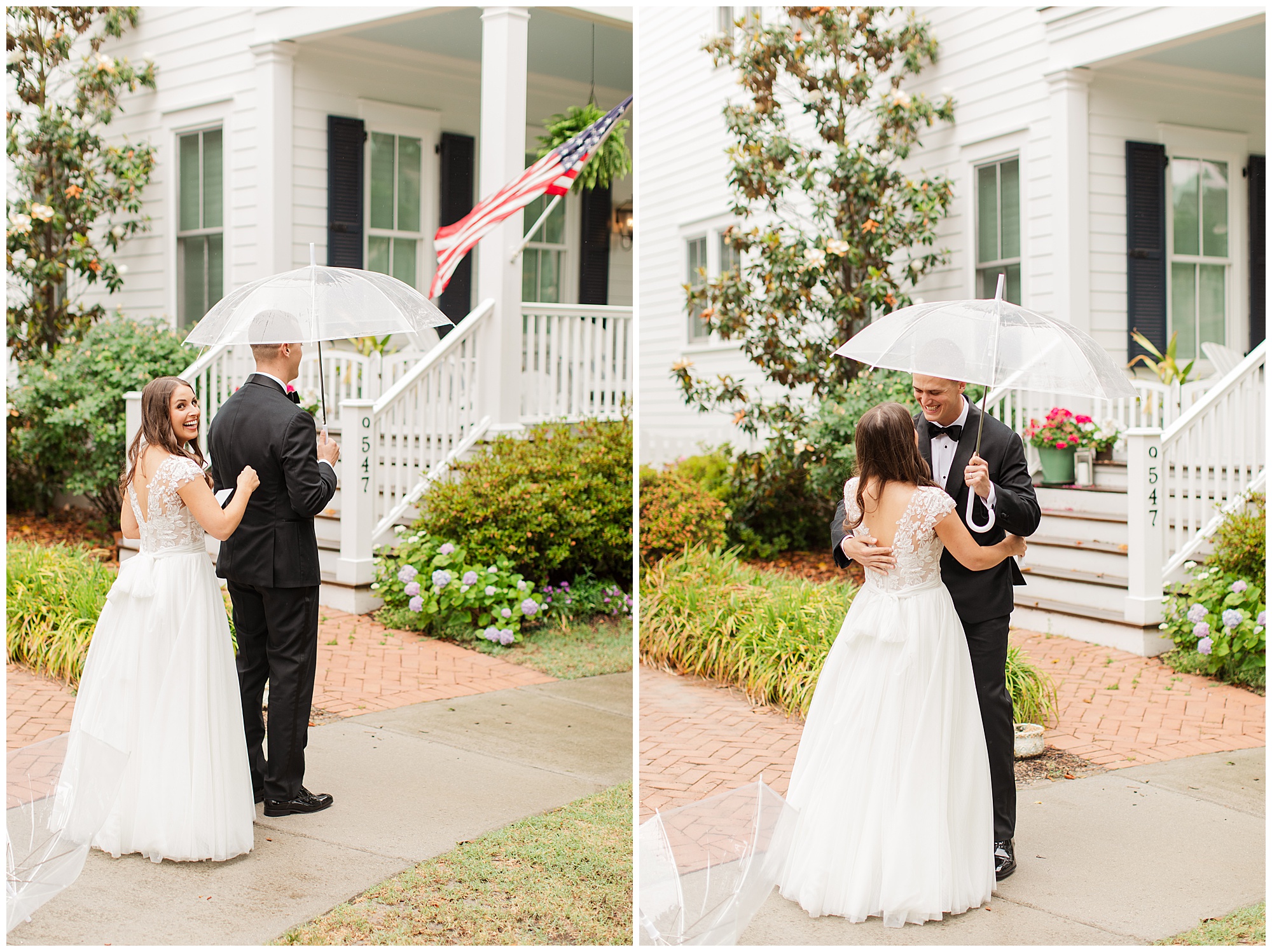 Danielle & Chris, East Beach wedding, Hampton Roads weddings, Kelley Stinson Photography, rainy wedding day, first look