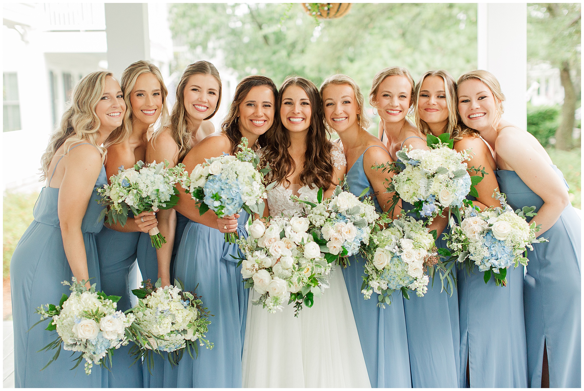 Danielle & Chris, East Beach wedding, Hampton Roads weddings, Kelley Stinson Photography, cornflower blue bridesmaids