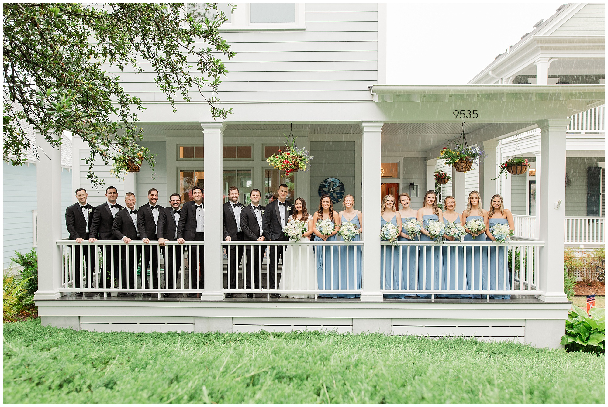 Danielle & Chris, East Beach wedding, Hampton Roads weddings, Kelley Stinson Photography, powder blue bridesmaids, black tie groomsmen