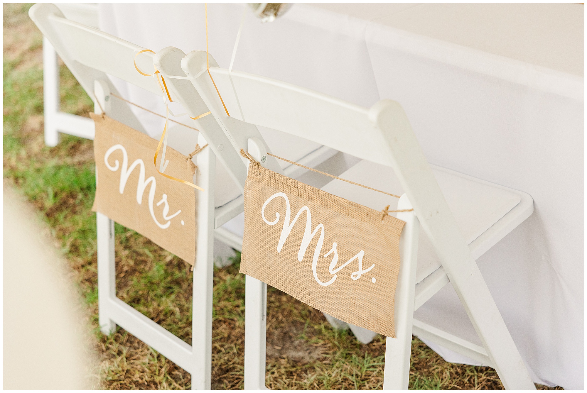 mr and mrs signs, Georgia wedding, red white and blue wedding